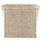 Casafield Woven Magazine Holder with Handles - Seagrass Water Hyacinth Storage Basket for Bathroom, Living Room, Home Office